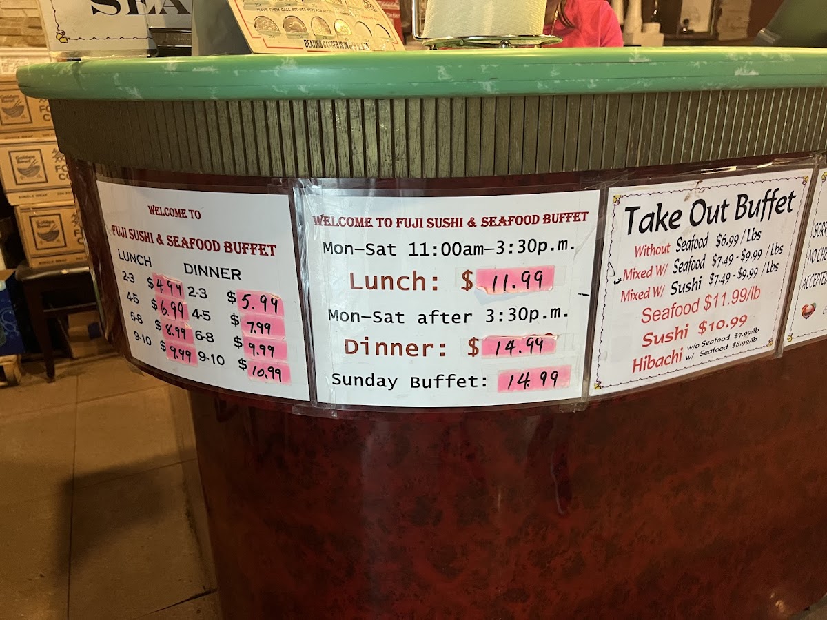 Fuji Sushi & Seafood Buffet Menu - Image 2