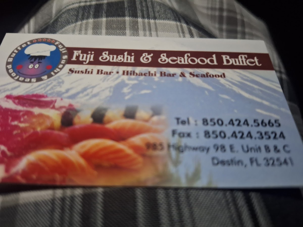 Fuji Sushi & Seafood Buffet Menu - Image 3